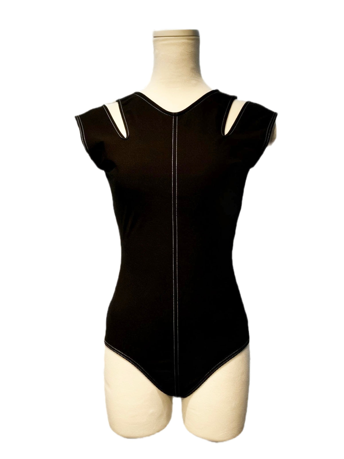 Shoulder Slit Leotard　25MG-LD4 Black