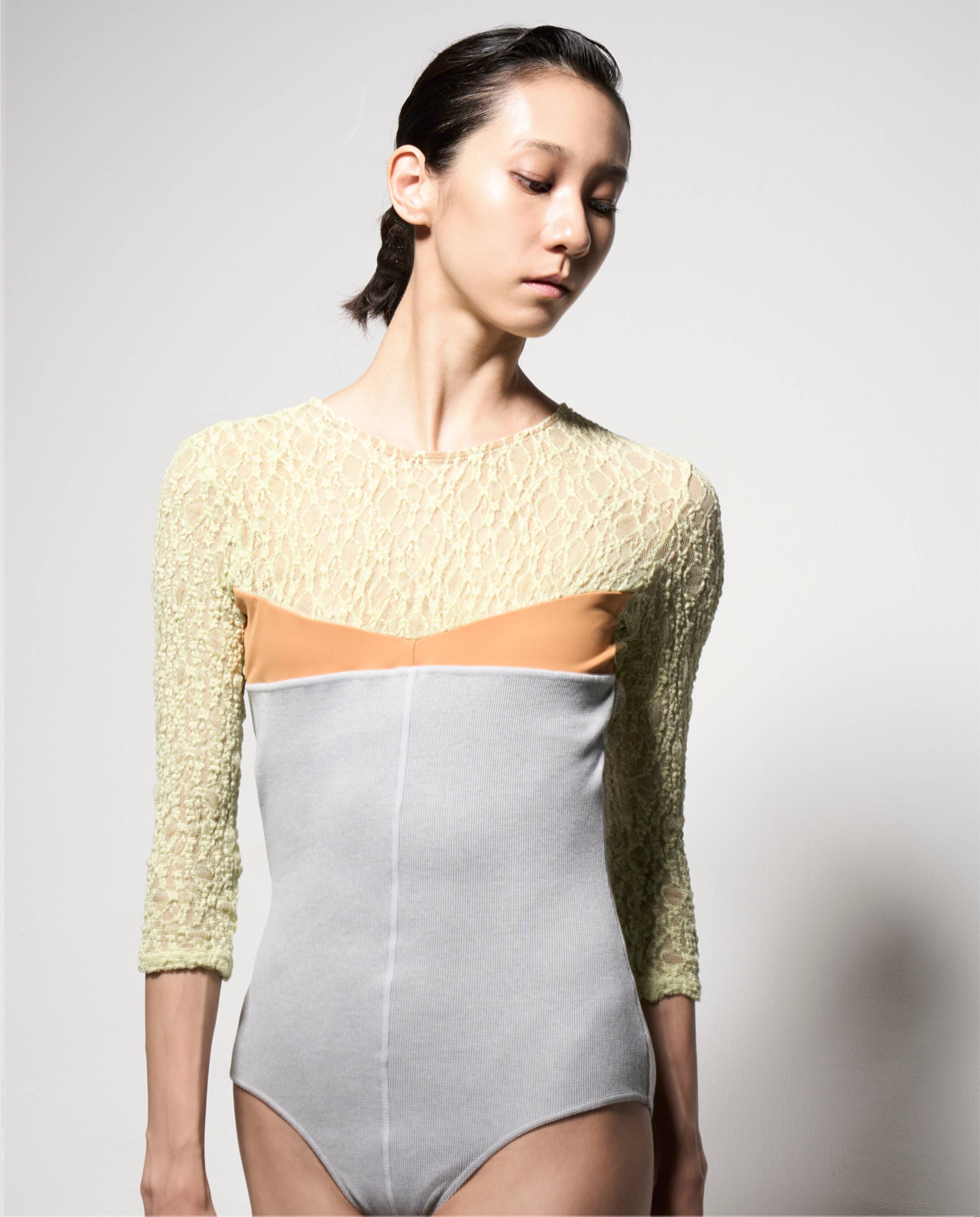 3/4 Sleeve Leotard 25MG-LD5